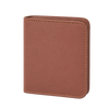 Slim Leather Card Holder - Dark Brown