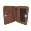 Slim Leather Card Holder - Dark Brown