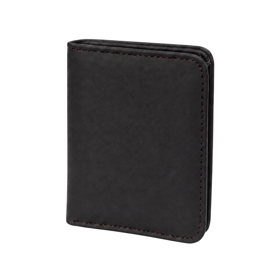 Deal - Leather Wallet Chocolate Brown + Card Holder Black